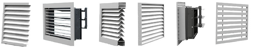 Различные типы металлических вентиляционных решеток