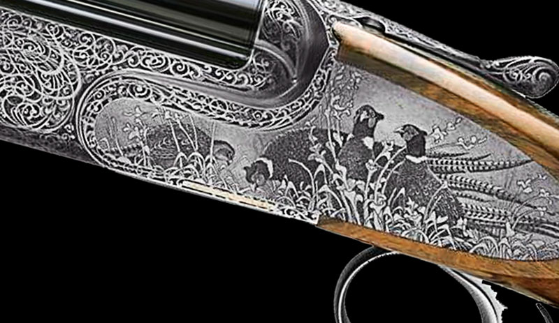 Фрезерная гравировка ружья приклада ружья модели Хантер