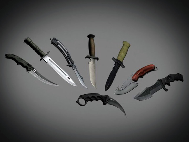 3Д модели ножей